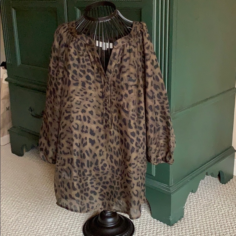 Loft Animal Print Blouse